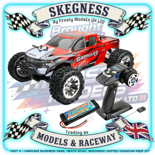 FTX - CARNAGE 2.0 1/10 BRUSHED TRUCK 4WD RTR - RED (Battery & Charger included)