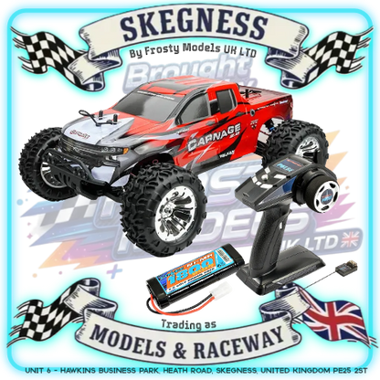 FTX - CARNAGE 2.0 1/10 BRUSHED TRUCK 4WD RTR - RED (Battery & Charger included)