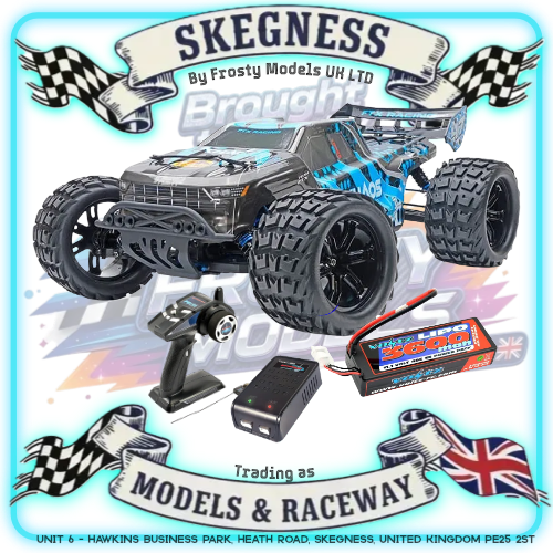 FTX - KHAOS 1/10 RC BRUSHLESS 4WD TRUGGY RTR (WITH 3S LIPO AND CHARGER) - BLUE - FTX5564B
