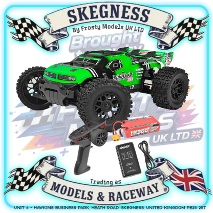 CORALLY - PUNISHER RC 1/12 XD RTR TRUCK - Brushed 2S - GREEN - (Lipo Battery & Charger Included) C-00231-G