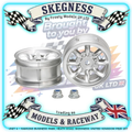 Tamiya - Mini Cooper Plated Wheels 2pcs M-Chassis & Euro Truck - (One Pair) - 50676 (Wheel Nuts Included)