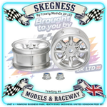 Tamiya - Mini Cooper Plated Wheels 2pcs M-Chassis & Euro Truck - (One Pair) - 50676 (Wheel Nuts Included)