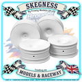 Tamiya - M-Narrow White Dish Wheel 1/10 RC CAR Wheels (+2 Offset) - 4pcs - 53473