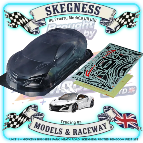 TAMIYA 51586 - 1/10 RC Honda Acura NSX Body Shell 190mm wide / 257mm Standard Wheelbase - With Stickers, Masking & Mirrors