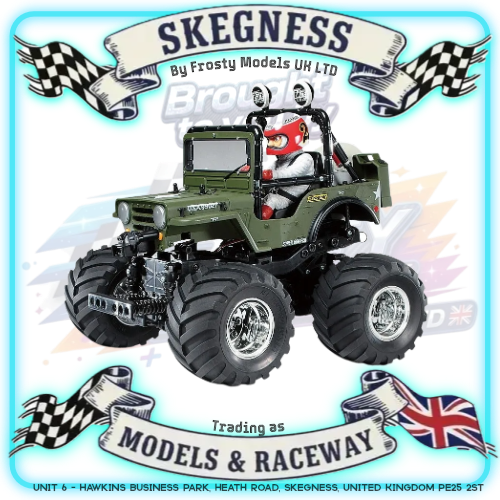 Tamiya - 1/10 RC Truck Kit Wild Willy 2 (WR-02) - 58242 (ESC & Motor Included - Requires Radio, Servo, Battery, Charger, PS Spray & Assembly)