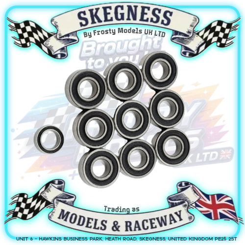 YEAH RACING - Bearing Set (10pcs) For Tamiya Lunch Box / Grasshopper II / Hornet - YBS-0030