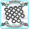Yeah Racing - Steel Bearings (14pcs) Tamiya DT02 ASTUTE / RACING FIGHTER DT03 - YBS-0047 (DT-02 / DT-03)
