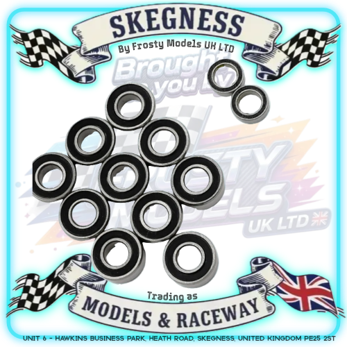 Yeah Racing - Steel Bearing Set (12pcs) For Tamiya Novafox - YBS-0050