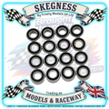 YEAH RACING - Bearings (16pcs) Tamiya Wild Willy 2 (WR02) Honda City Turbo - YBS-0058 (WR-02)