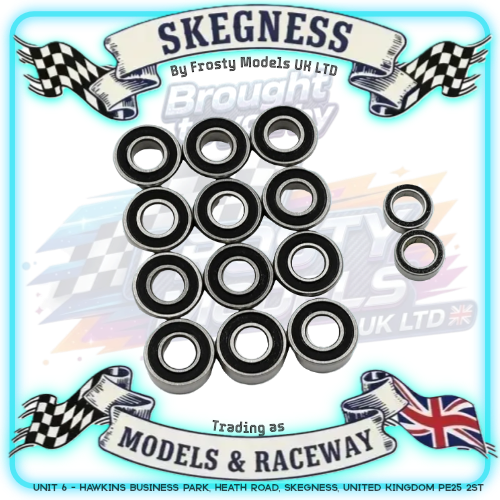 Yeah Racing - Steel Bearing Set (14pcs) For Classic Tamiya Fighting Buggy - YBS-0065