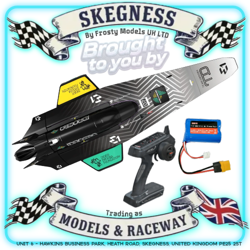 JOYSWAY - RC E1 Racebird 1/14 545mm RTR Hydrofoil Boat Team Drogba - JW8608DROGBA