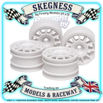 TAMIYA 51394 RC Wheels 11 Spoke (White) (4PCS) (TT01E Euro Truck or M-Chassis Mini)