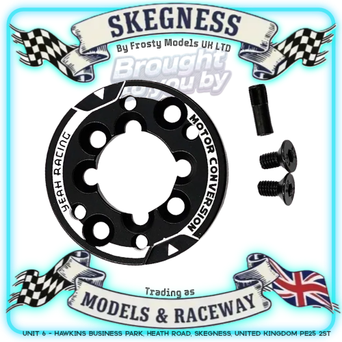 Yeah Racing - Aluminum 540 Motor Mount Conversion For 370 380 Motor - YA-0720BK
