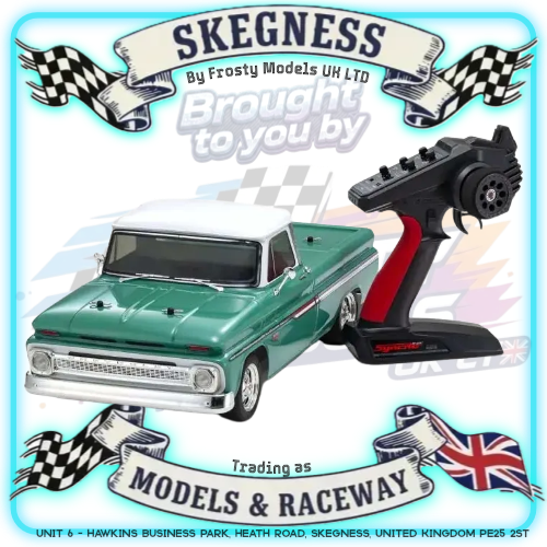 KYOSHO - RC Car Fazer FZ02 (L) Chevy C10 Fleetside Pickup 1966 1/10 RTR Readyset - K.34435T1B (Just add Battery & Charger)
