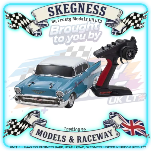 KYOSHO - RC Car Fazer FZ02 (L) Chevy BelAir Coupe 1957 Turquoise 1/10 RTR Readyset - K.34433T1B (Just add Battery & Charger)