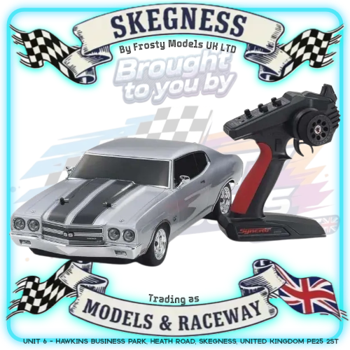KYOSHO - RC Car Fazer FZ02 (L) Chevy Chevelle SS454 1970 Silver1/10 RTR Readyset - K.34416T1C (Just add Battery & Charger)