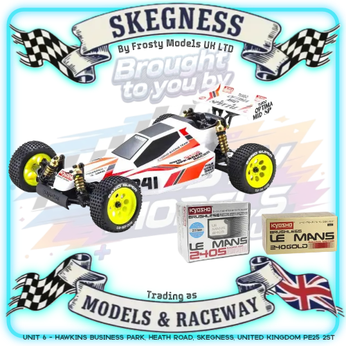 KYOSHO - RC Buggy Kit Turbo Optima Mid Special 4WD 1/10 Le Mans 240 Gold Edition - K.30623LM (Includes Motor & ESC only)
