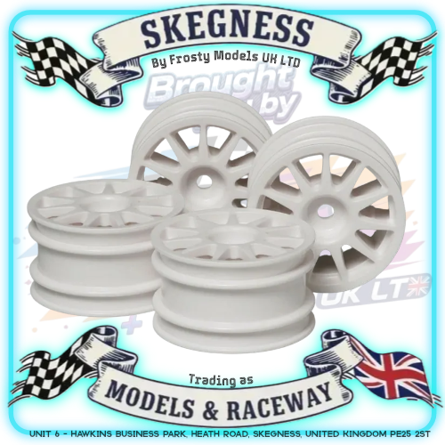 TAMIYA - SUZUKI SWIFT WHEELS (White) (4PCS) (TT01E Euro Truck or M-Chassis Mini) - 51237