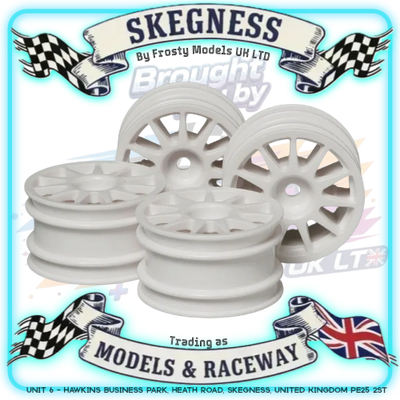 TAMIYA - SUZUKI SWIFT WHEELS (White) (4PCS) (TT01E Euro Truck or M-Chassis Mini) - 51237