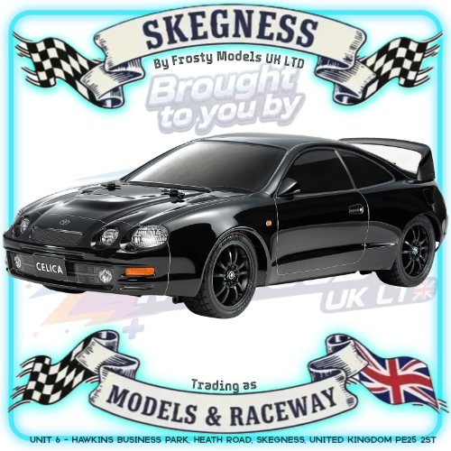 Tamiya - 1/10 RC Car Kit Toyota GT-FOUR (ST205) (TT-02) - 58743 (ESC & Motor Included - Requires Radio, Servo, Battery, Charger, PS Spray & Assembly)