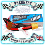 Gensace - Micro Soaring LiPo 3S 11.1V 1800mah 45C (XT60) 92x31x25mm 153g - GE1-1800-3X6GT (Fits 1/12 UDI GLEAM & SIERRA & Arrma Grom)