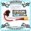 Gensace - Micro Soaring LiPo 3S 7.4V 1300mah 30C (XT60) LxWxH 72x36x14mm 84g G-Techge1-2200-3x6gt -  GEA132S30X6GT (Fits 1/12 UDI GLEAM & SIERRA, SnowClaw & Arrma Grom)