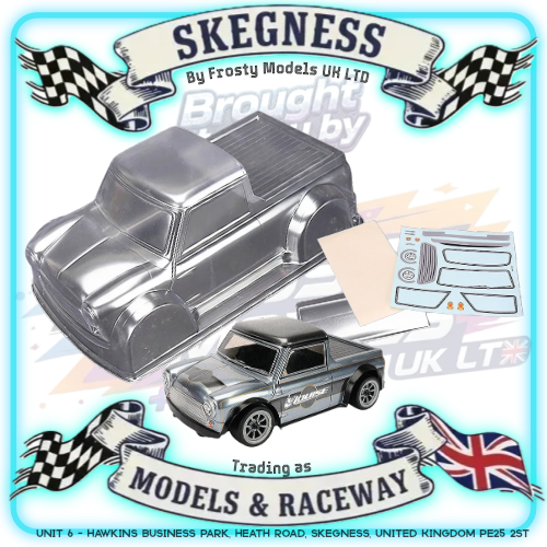 Louise RC - M-Chassis (210mm) MINI Cooper PICK UP Body Set in Clear Lexan - For 1/10 Tamiya MTC (W-170mm x Wheelbase-210mmmm) M03, M05, MB01, LMX (LNBA806)
