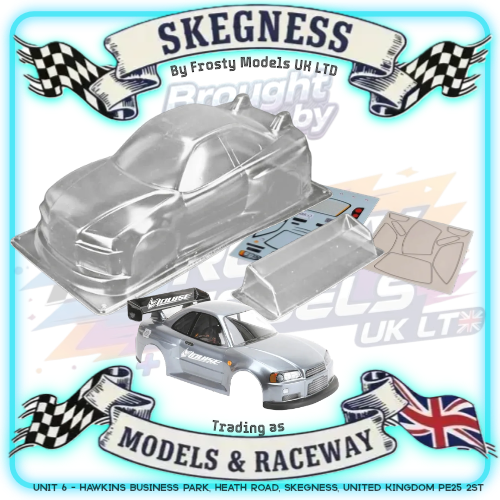 Louise RC - M-Chassis (210mm) Nissan Skyline R34 Body Set in Clear Lexan - For 1/10 Tamiya MTC (W-170mm x Wheelbase-210mmmm) M03, M05, MB01, LMX (LNBA813)