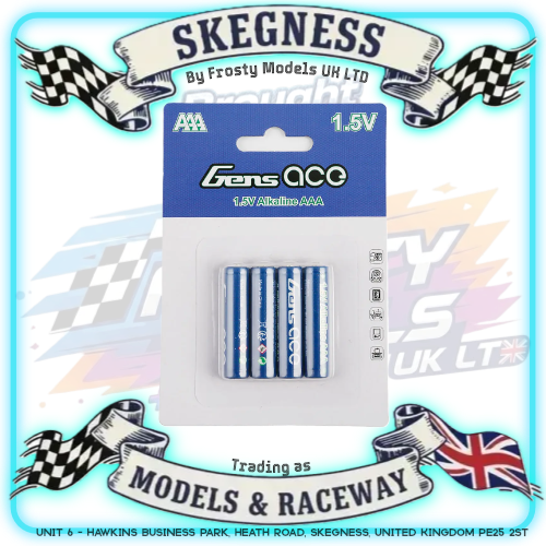 Gensace - 1.5v Alkaline AAA 4x Batteries - Dry Cells Non-Rechargable - Good for handsets and Mini-Z
