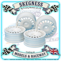 TAMIYA 54851 - 1/10 TOURING CAR White Rally WHEELS - (4PCS / 0-OFFSET)