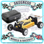 (Display Model Clearance) Hobby Plus - Speck-B 1/24 2WD Buggy & CASE - RTR Brushed w/battery & charger (Creme) - HBP2410250-C1