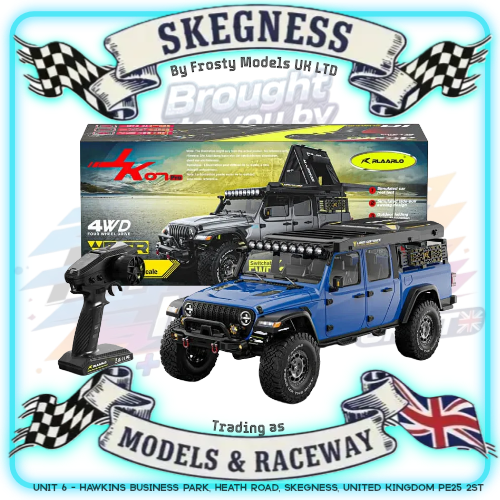 Rlaarlo - JK07 PRO Brushless 1/7 Scale RC Rock Crawler Truck RTR - Blue (2S & 3S LiPo Version) - JK07-PRO-BLUE