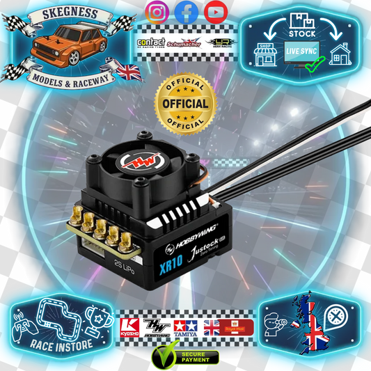 HOBBYWING - XERUN XR10 JUSTOCK G3S 1/10 ESC - (2024 VERSION) HW30112005 (IDEAL FOR 1/12 & 1/10 STOCK CLASS)