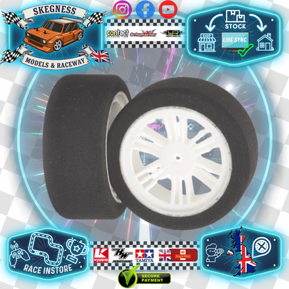 Contact - 1/10 RC Electric Touring Car (Shore 37sh JAP Soft) Foam Wheels & Tyres / Tires - (2pcs) J13703 (JAP=offering excellent wear characteristics on Tarmac)