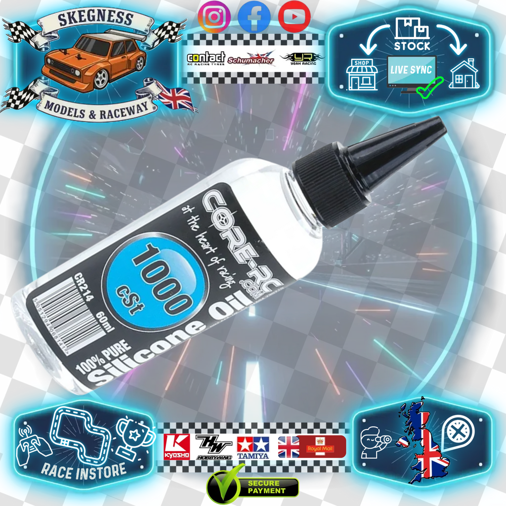 CORE RC - CAR/BUGGY/TRUCK SILICONE SHOCK/DIFF OIL (60ML) 100-500,000CST MULTI LISTING