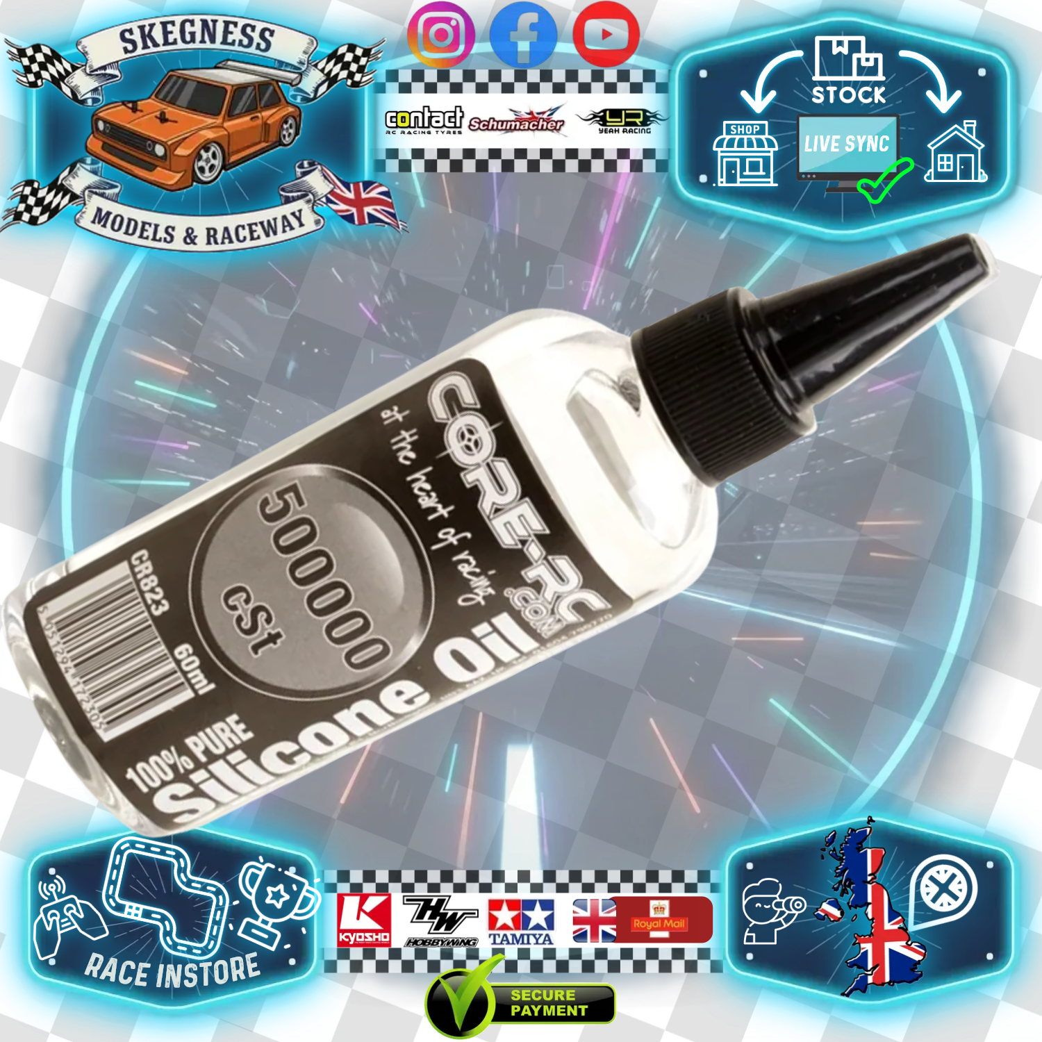 CORE RC - CAR/BUGGY/TRUCK SILICONE SHOCK/DIFF OIL (60ML) 100-500,000CST MULTI LISTING