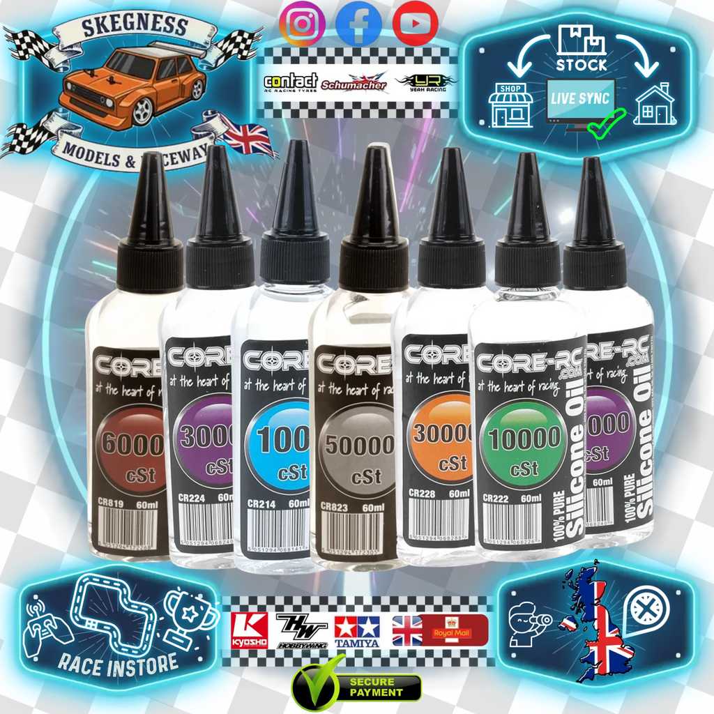 CORE RC - CAR/BUGGY/TRUCK SILICONE SHOCK/DIFF OIL (60ML) 100-500,000CST MULTI LISTING