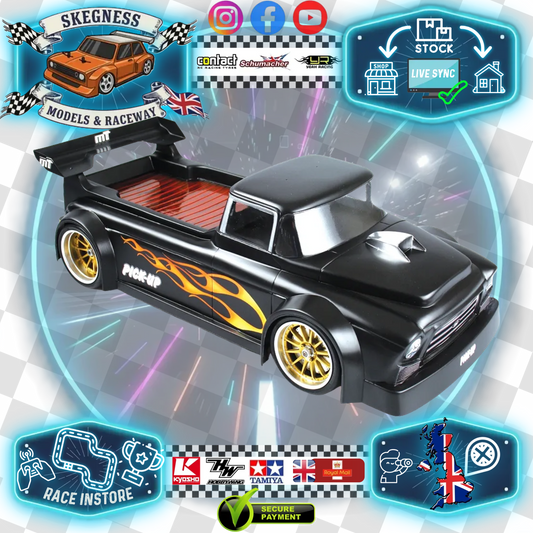 MONTECH - PICKUP TRUCK 1/10 TC BODY SHELL 190MM - NOT PAINTED - MT020005 (256mm wheelbase standard / 190mm wide)