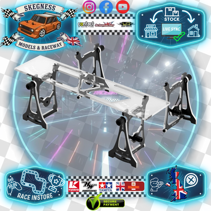 SKY RC - 1/10 TOURING CAR - SETUP GAUGE SYSTEM (TOE/CAMBER/CASTER) - Black ALLOY - SK-600069-26 (Free carry case)