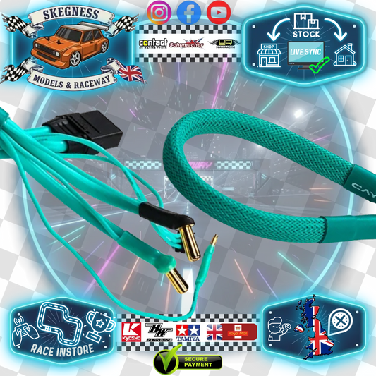 CAYOTE - 45cm Long - 2S Balance Charge Cable XT60 to 5mm Battery Bullets & 2mm Balance - CYECW03 (will fit Sky RC Chargers)