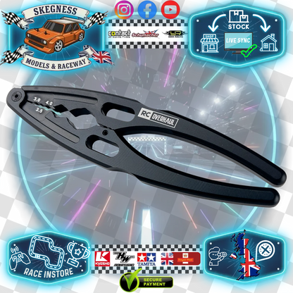 RC OVERHAUL - 1/10 - 1/8 RC CAR/TRUCK/BUGGY SHOCK SHAFT PLIERS BLACK ALLOY - T-RCO-TL007