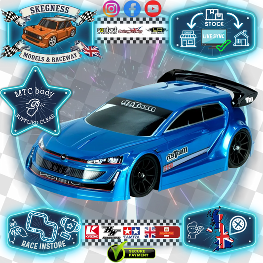 MONTECH - GTI Vision (GOLF) Body - FITS MTC M-Chassis size 210MM Wheel Base) - Clear with Masking