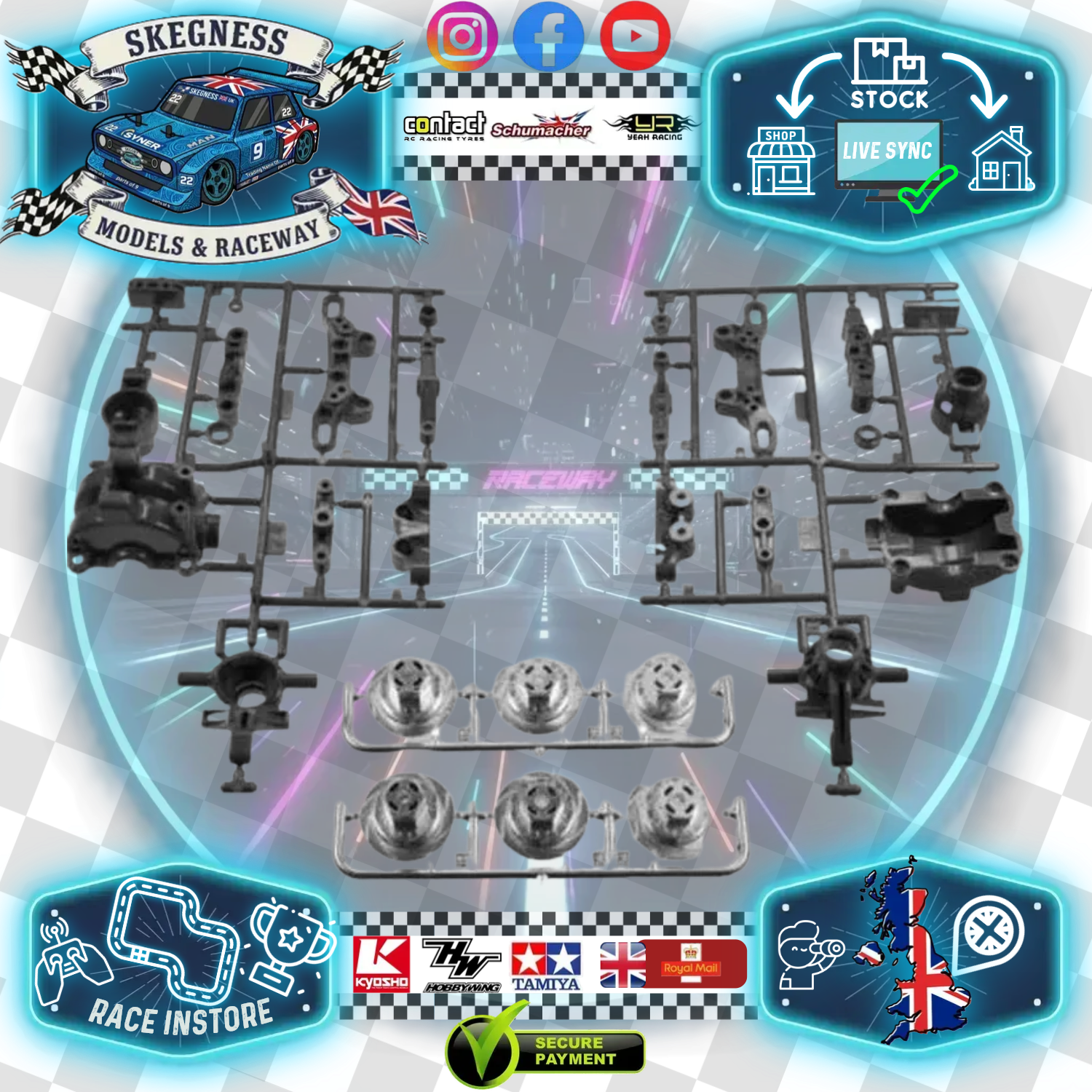 Tamiya - RC A PARTS: 58584 Item No. 9000614 TT02D (Upgrade for the TT02 - Same parts but