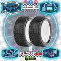 Jetko - Challenger 1/10 Buggy 2.2inch Front Tyres 4wd - Pre Mount Glued EOS - Yellow - JK2002EGW