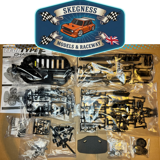 TAMIYA - TT01E ROLLING COMPLETE CHASSIS KIT (58642 EURO TRUCK) - NO ELECTRICS, No Body, No Wheels or Tyres - As in photo)