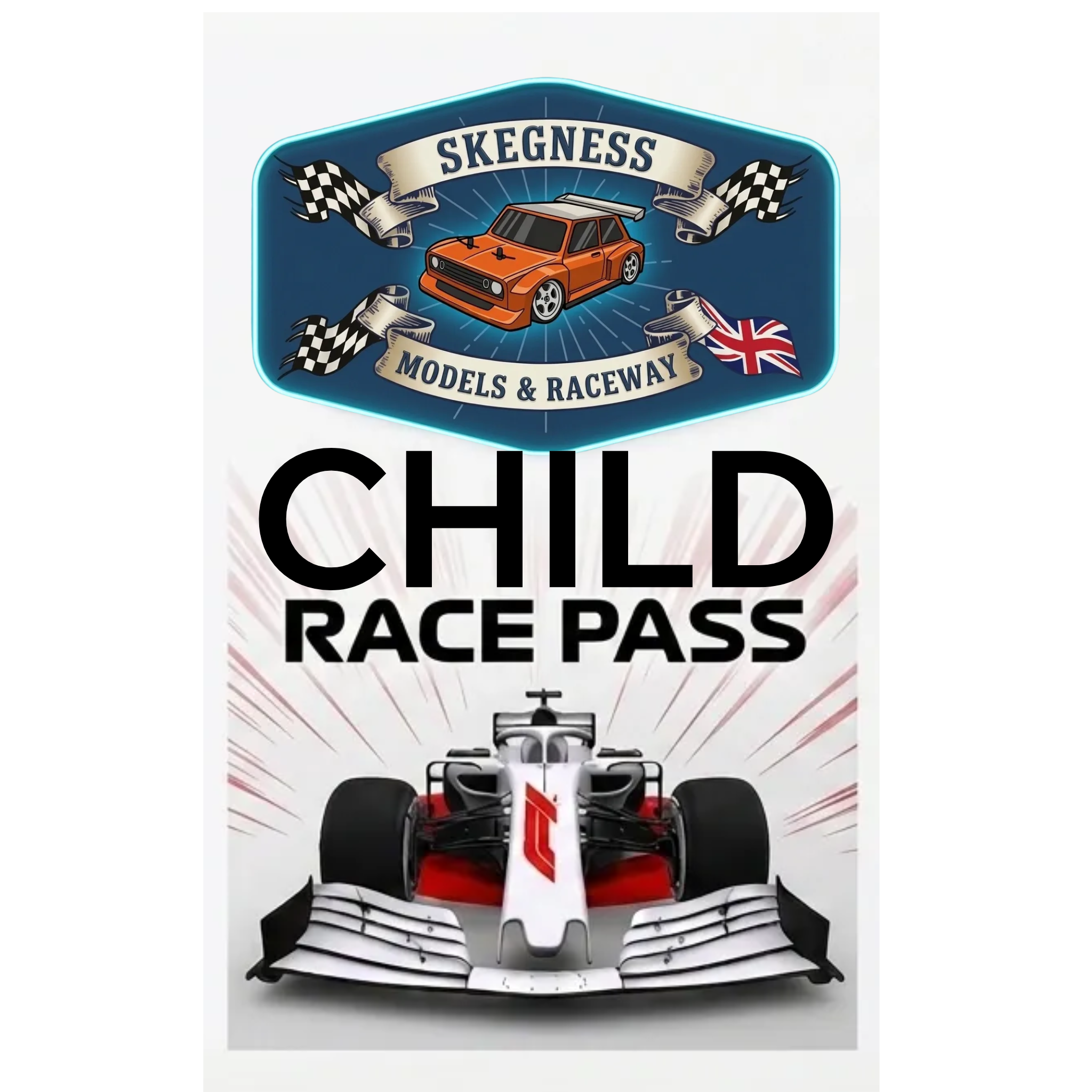 RACE PASS - CHILD (OWN VEHICLES) (Anyday Arrive & Drive or Racing) 1-DAY ONLY