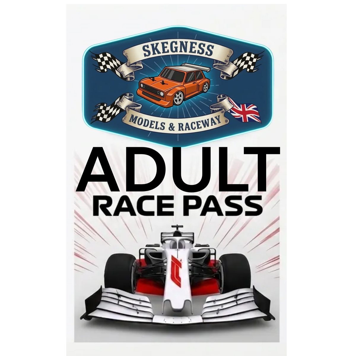 RACE PASS - ADULT (OWN VEHICLES) (Anyday Arrive & Drive or Racing) 1-DAY ONLY