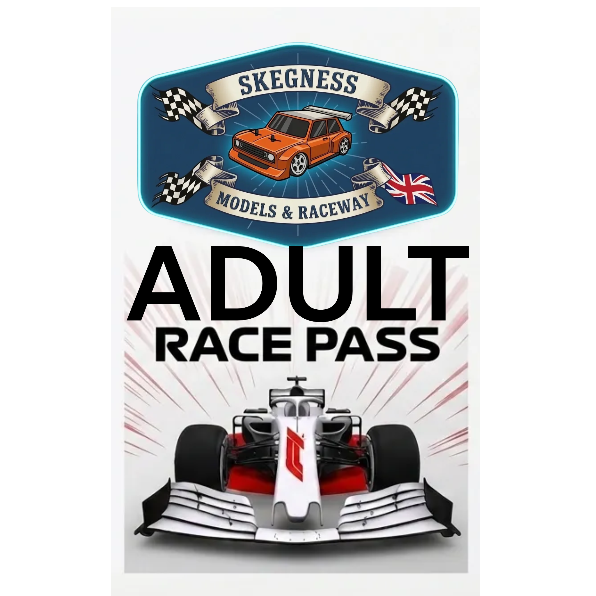 RACE PASS - ADULT (OWN VEHICLES) (Anyday Arrive & Drive or Racing) 1-DAY ONLY