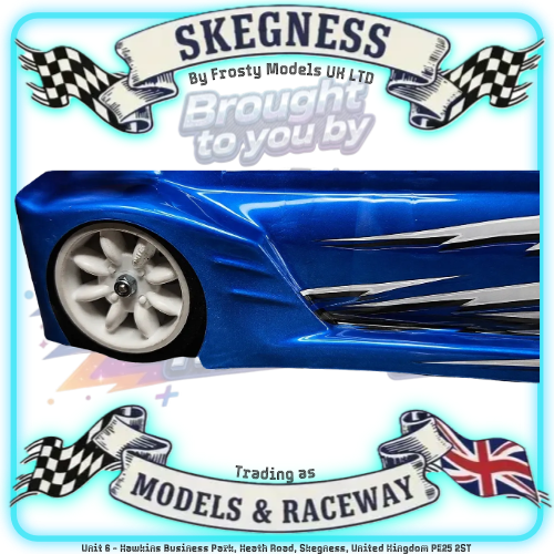 Kamtec - NEW 1/12 MINI MONSTER 759 Lexan Body With Spoiler (Free Stickers) (Streamlined Box Arch & Lowered Roof) - Fits all GT12 Minis Battcave / Kamtec / Mardave / Mini Assassin (CLEAR BODY) (160mm wide by 178mm wheelbase) (Standard Thickness)