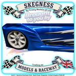 Kamtec - NEW 1/12 MINI MONSTER 759 Lexan Body With Spoiler (Free Stickers) (Streamlined Box Arch & Lowered Roof) - Fits all GT12 Minis Battcave / Kamtec / Mardave / Mini Assassin (CLEAR BODY) (160mm wide by 178mm wheelbase) (Standard Thickness)